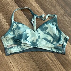 Victoria's Secret Teal & Blue Tie-Dye Racerback Bralette